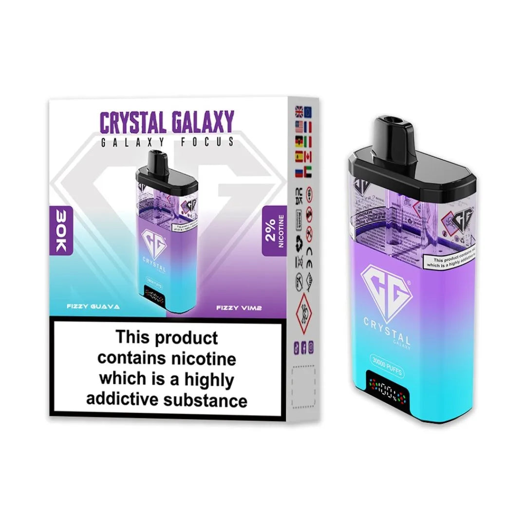 Box of 10 Crystal Galaxy Focus 30K Puffs