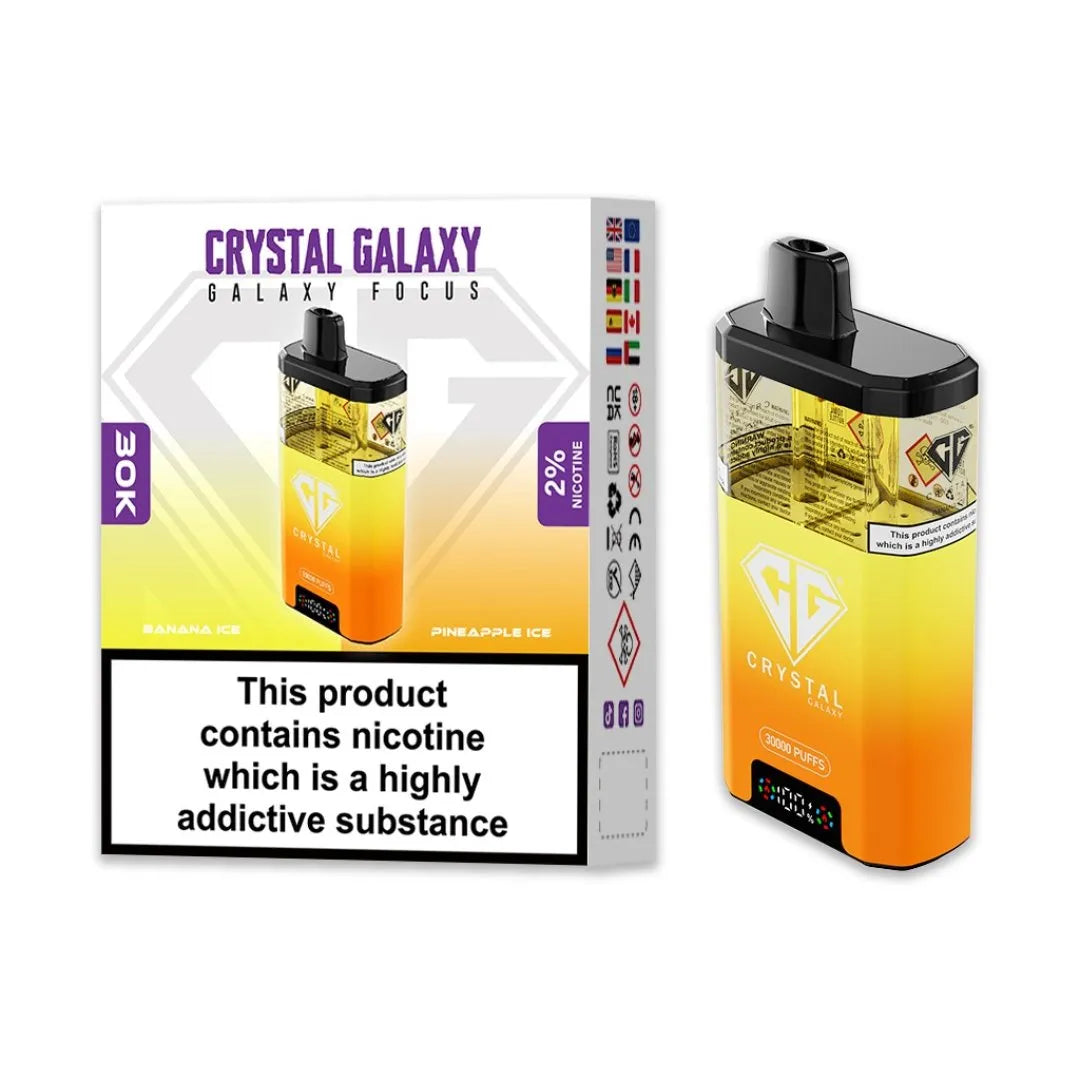Box of 10 Crystal Galaxy Focus 30K Puffs