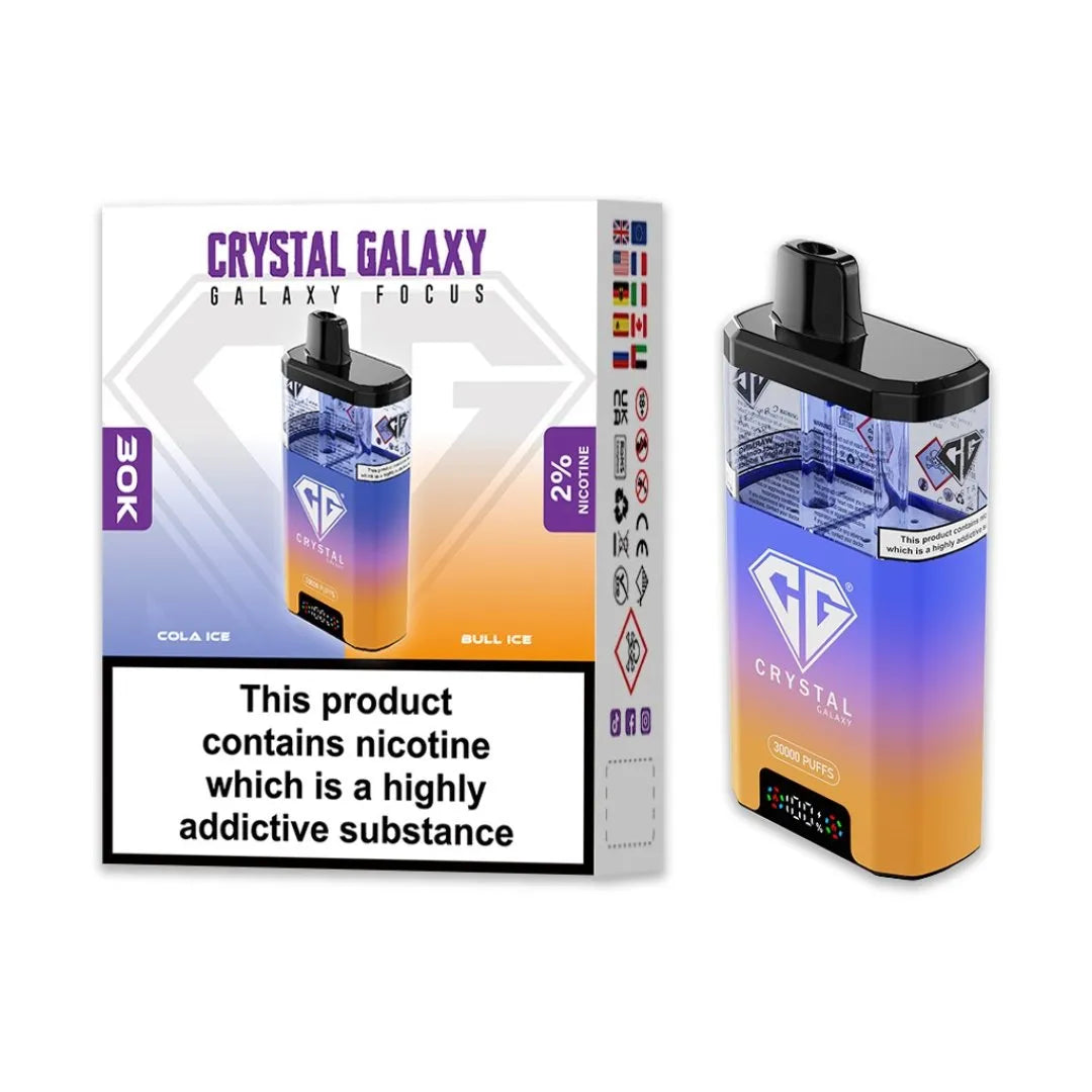 Box of 10 Crystal Galaxy Focus 30K Puffs