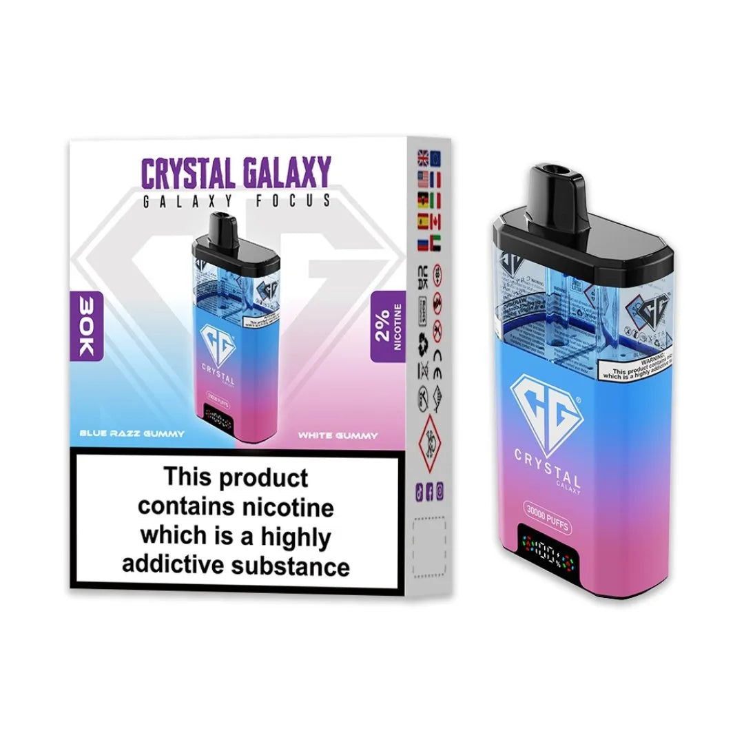 Box of 10 Crystal Galaxy Focus 30K Puffs