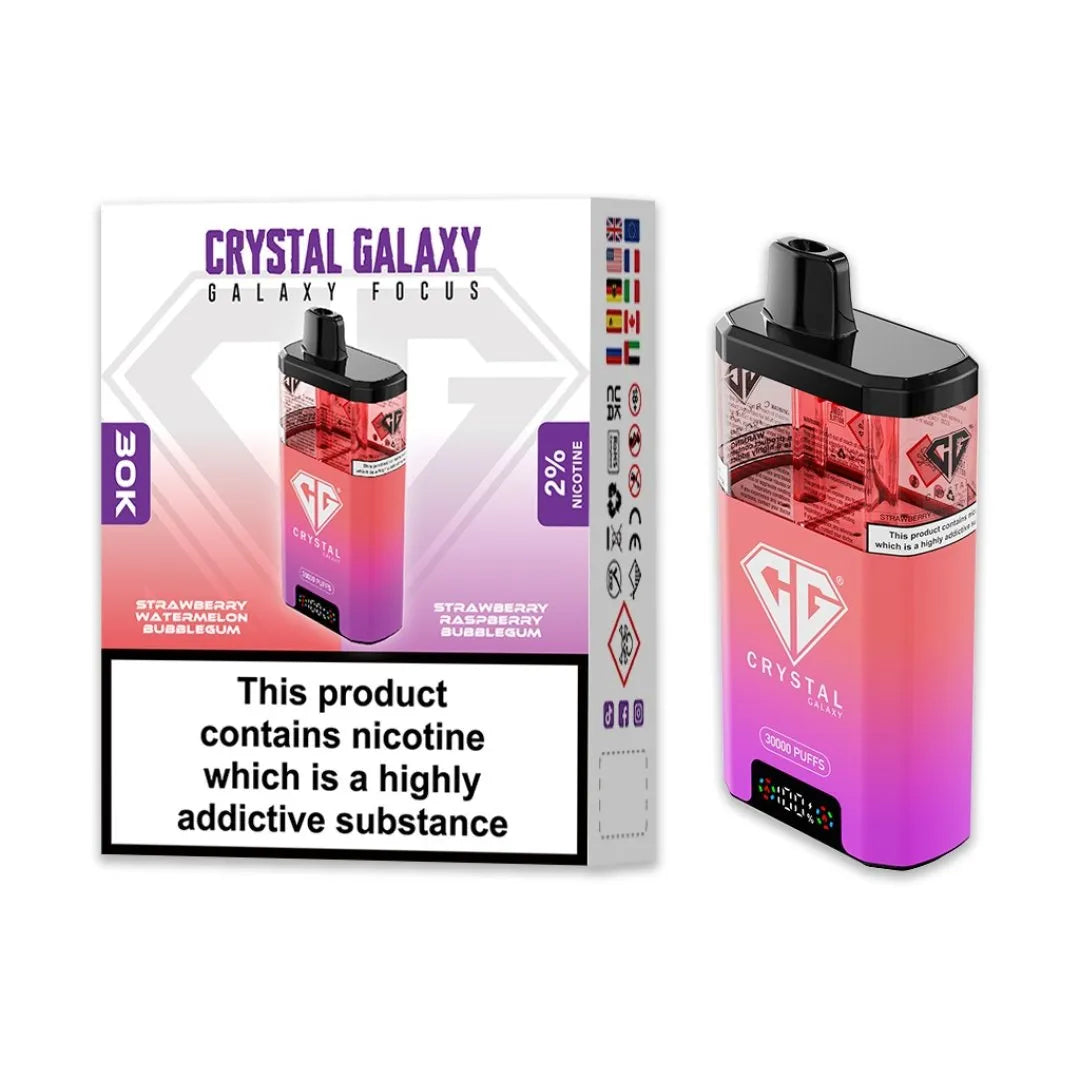 Box of 10 Crystal Galaxy Focus 30K Puffs