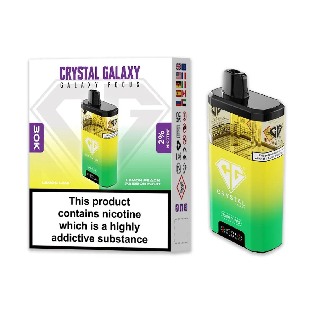 Box of 10 Crystal Galaxy Focus 30K Puffs