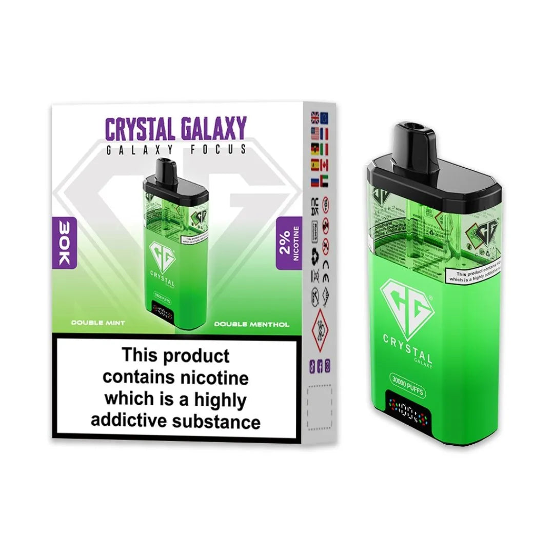 Box of 10 Crystal Galaxy Focus 30K Puffs