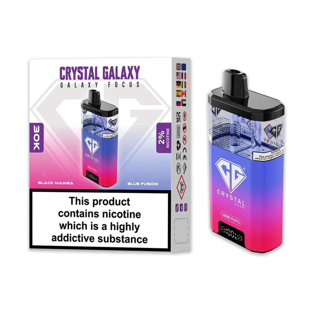 Box of 10 Crystal Galaxy Focus 30K Puffs
